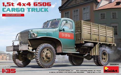 1,5T 4x4 G506 Cargo Truck 1:35 MiniArt 38064