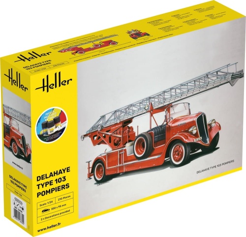 Delahaye Type 103 Pompiers STARTER KIT 1:24 Heller 56780