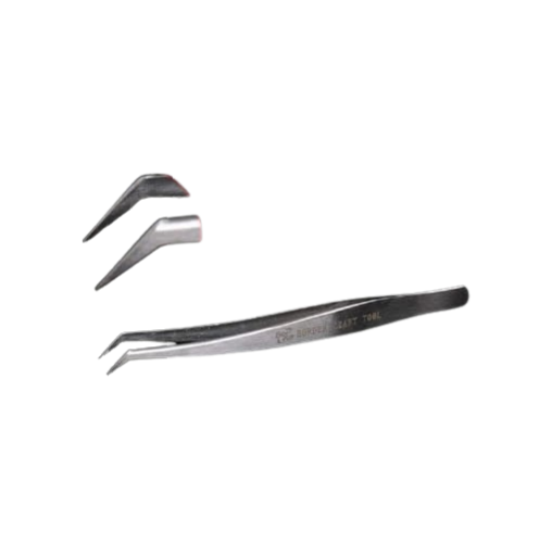 Curved Tip Model Tweezers Border Model BD0072-2