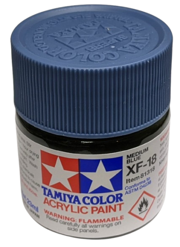 Tamiya 81318 XF-18 Medium Blue Farba 23ml XF18 Acrylic