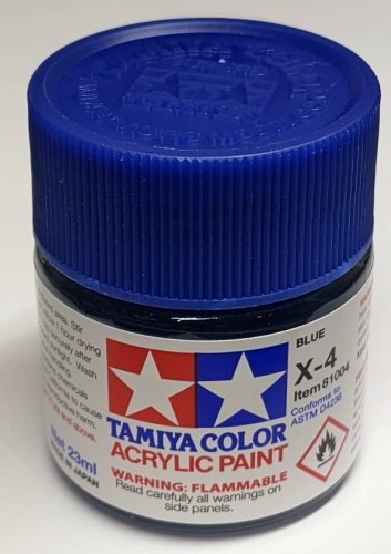 Tamiya 81004 X-4 Blue Farba 23ml X4 Acrylic
