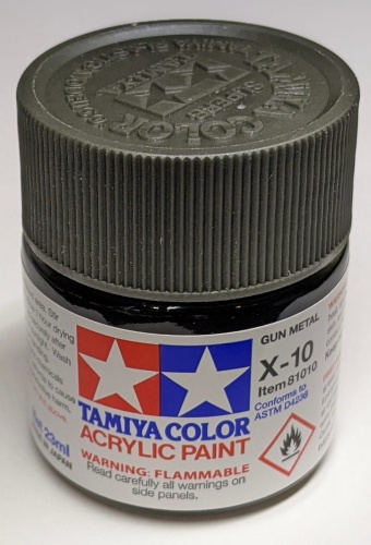 Tamiya 81010 X-10 Gun Metal Farba 23ml X10 Acrylic