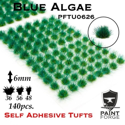 Blue Algae Tufts (6mm, 140szt) Paint Forge PFTU0626
