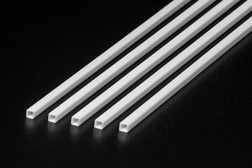 Pręt plastikowy kwadratowy bok zew.3mm dł. 40cm (5szt) Tamiya 70261