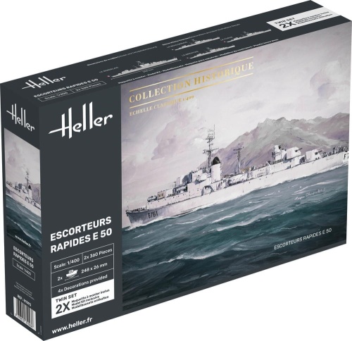 Escorteurs Rapides E 50 1:400 Heller 81093