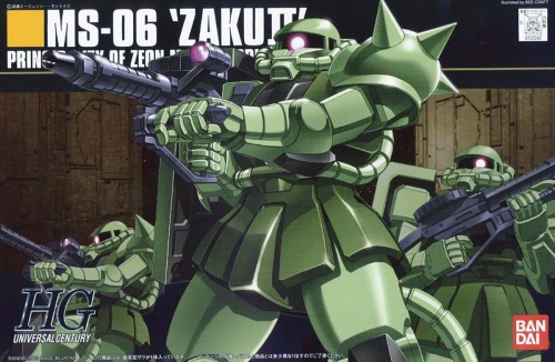 Gunpla MS-06F Zaku II Gundam HGUC 1:144