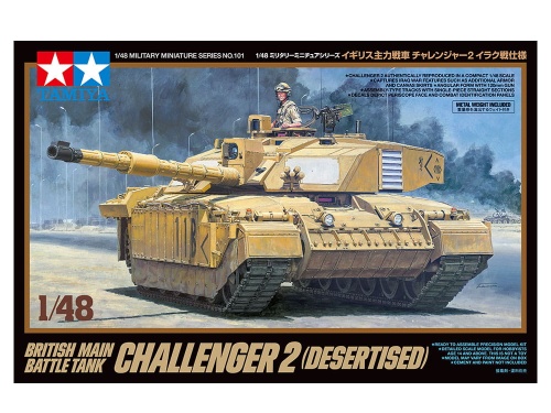 British Main Battle Tank Challenger 2 (Desertised) 1:48 Tamiya 32601