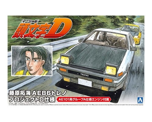 Toyota AE86 Initial D (ver. Project D) 1:24 Aoshima 059579