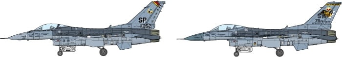 Zdjęcie dodatkowe produktu Lockheed Martin F-16CJ 1:72 BLOCK50 Tamiya 60786