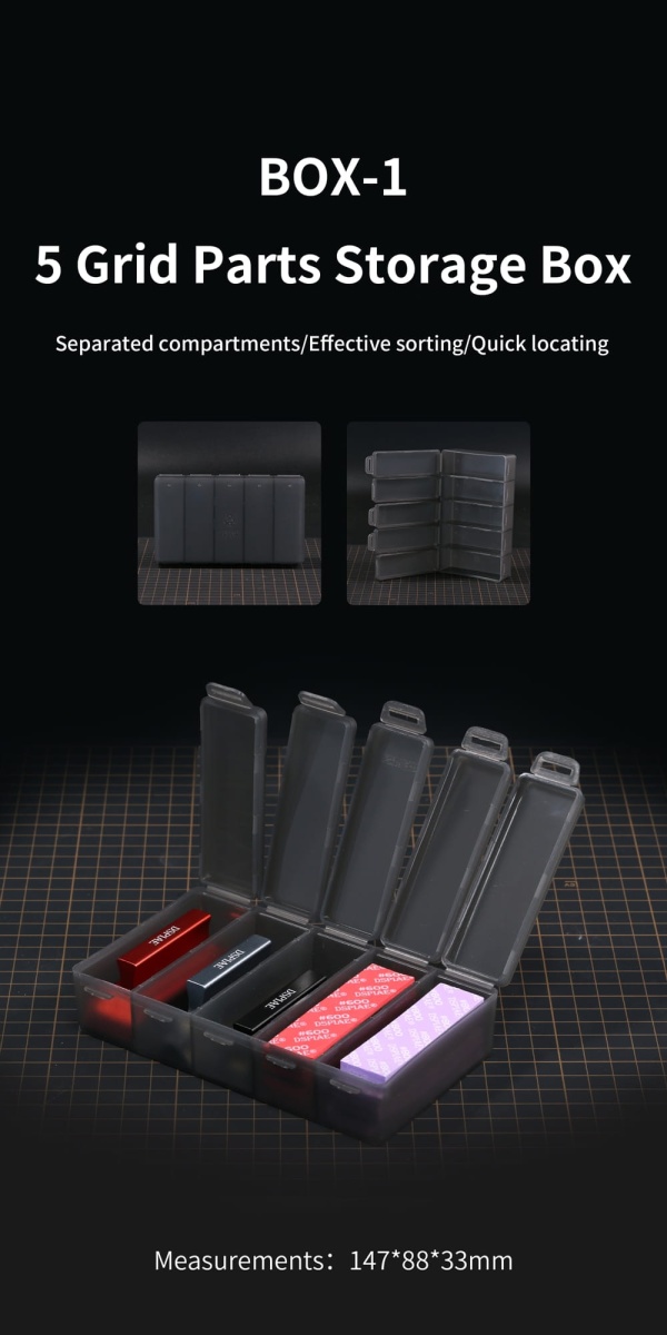 Zdjęcie dodatkowe produktu Plastikowy pojemnik 147x88x33mm DSPIAE BOX-1 organizer