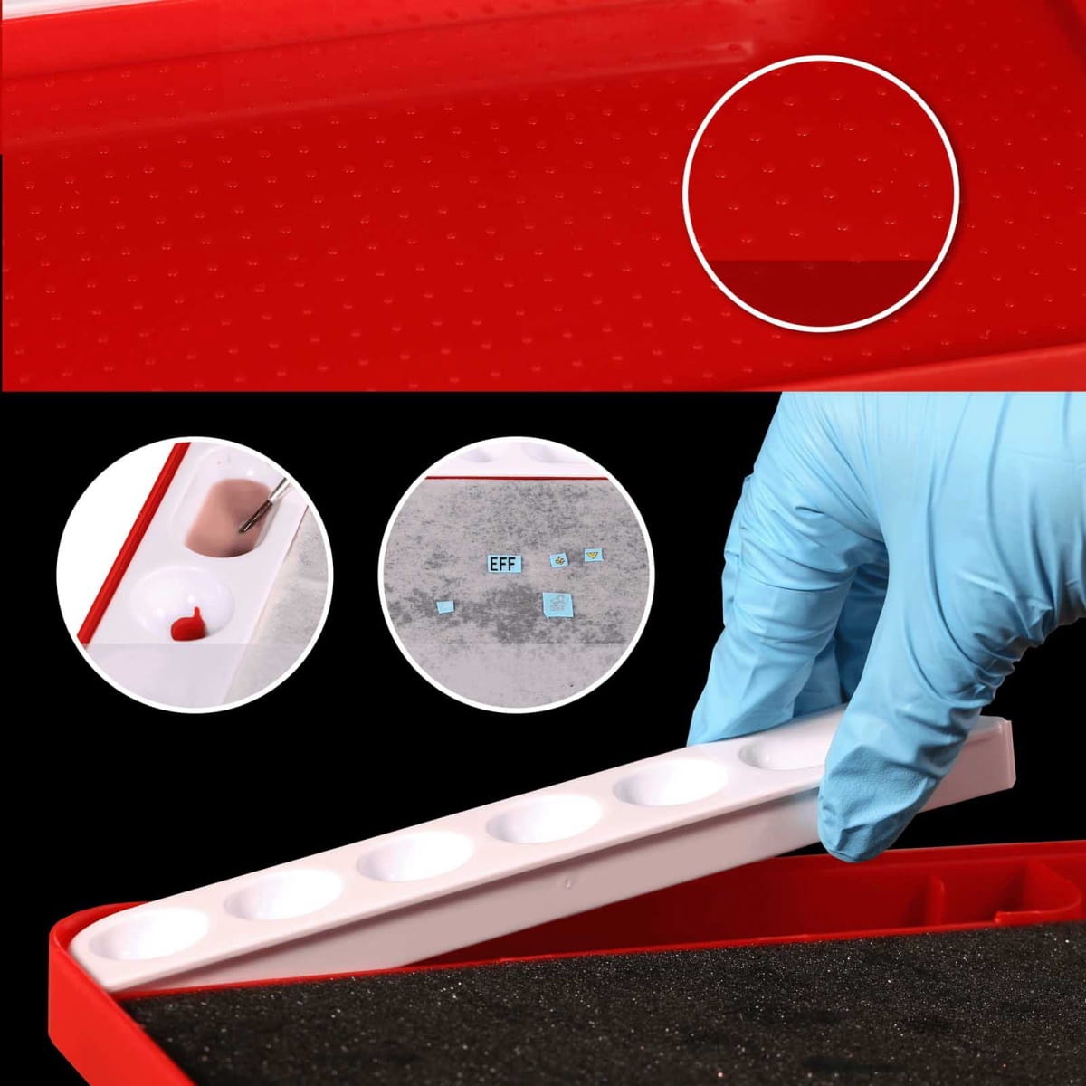 Zdjęcie dodatkowe produktu Mokra paleta do farb akrylowych DSPIAE MP-01 PRO