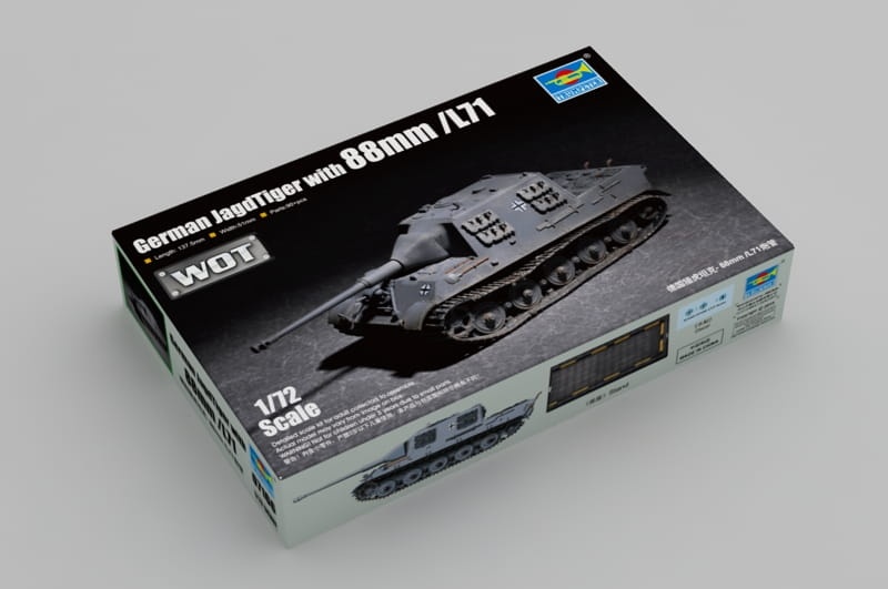 Zdjęcie dodatkowe produktu Jagdtiger with 88mm/L71 1:72 Trumpeter 07166