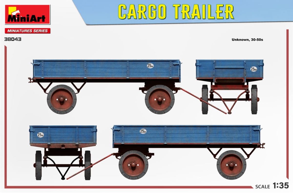 Zdjęcie dodatkowe produktu Przyczepa Cargo Trailer (German) 1:35 MiniArt 38043