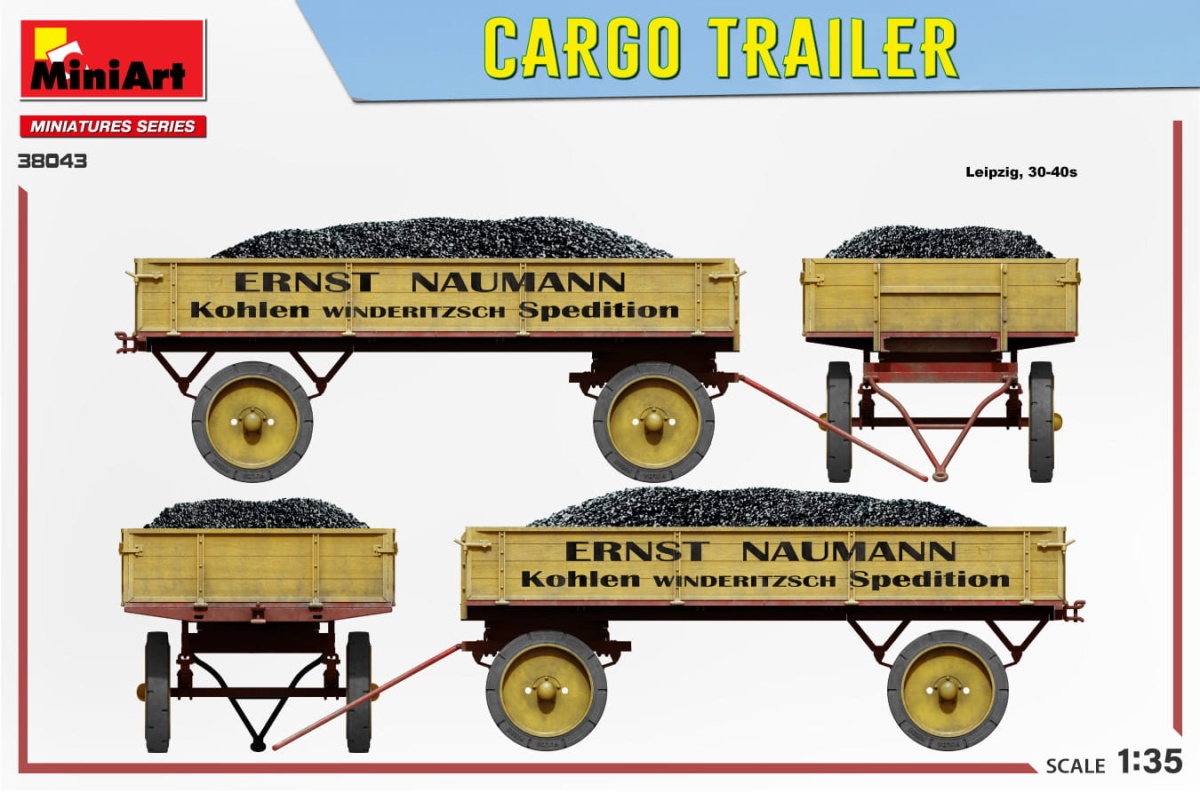 Zdjęcie dodatkowe produktu Przyczepa Cargo Trailer (German) 1:35 MiniArt 38043