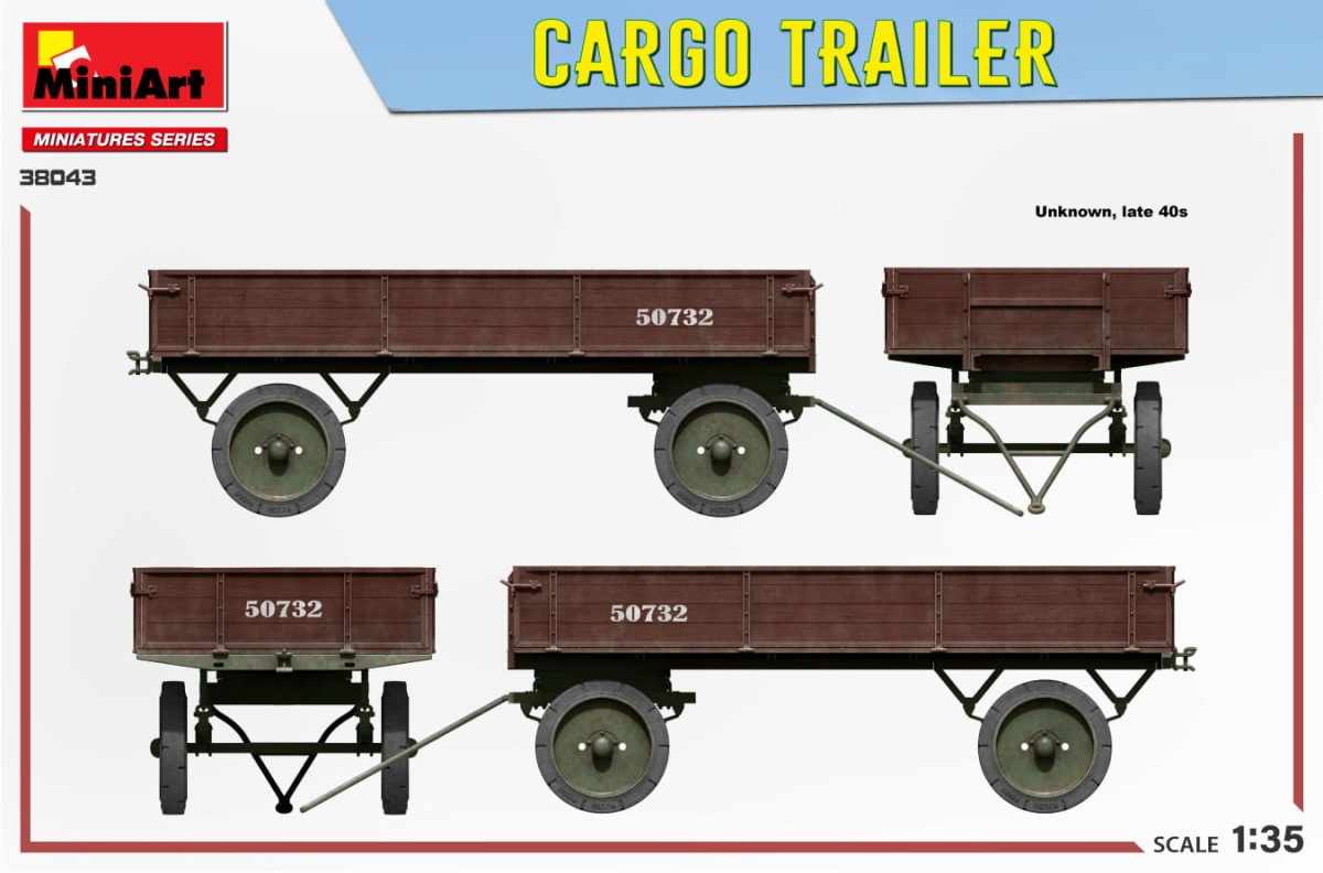 Zdjęcie dodatkowe produktu Przyczepa Cargo Trailer (German) 1:35 MiniArt 38043