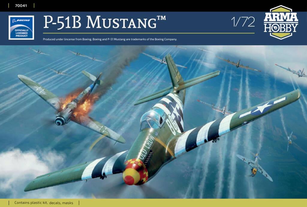 Zdjęcie główne produktu P-51B Mustang 1:72 Arma Hobby 70041
