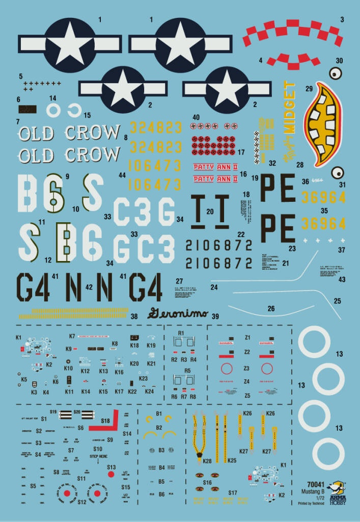 Zdjęcie dodatkowe produktu P-51B Mustang 1:72 Arma Hobby 70041