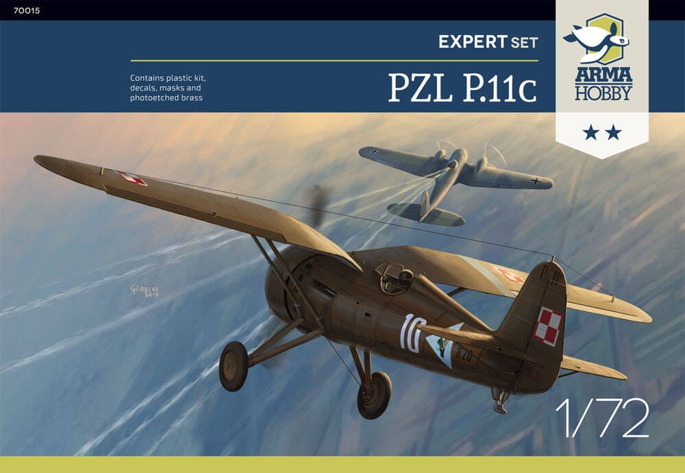 Zdjęcie główne produktu PZL P.11c Expert Set 1:72 Arma Hobby 70015