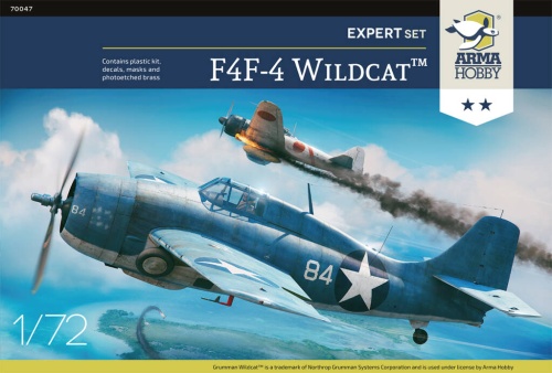 F4F-4 Wildcat Expert Set 1:72 Arma Hobby 70047