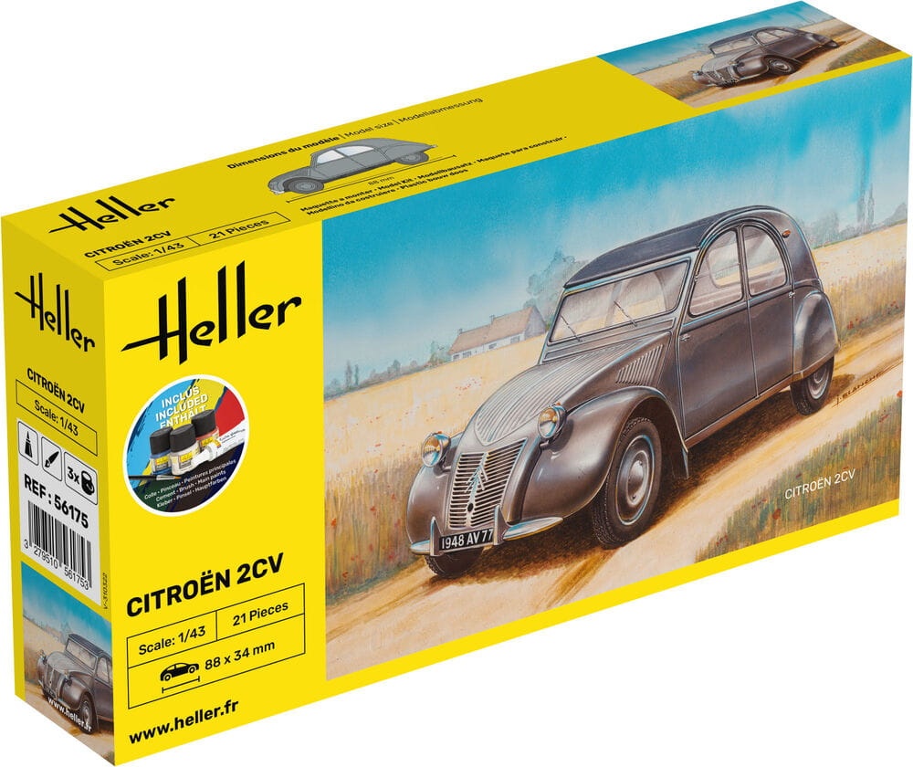 Zdjęcie dodatkowe produktu Citroen 2 CV Starter Kit 1:43 Heller 56175