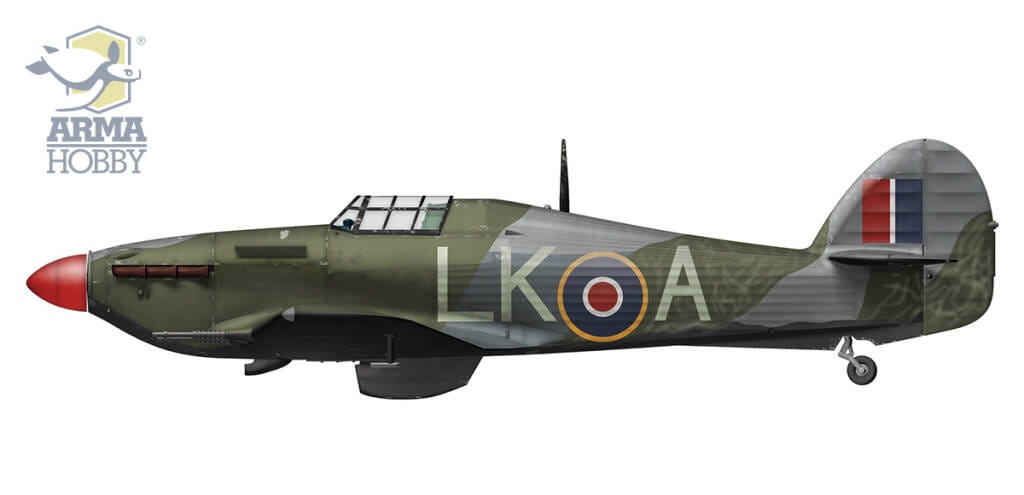 Zdjęcie dodatkowe produktu Hurricane Mk II A/B/C Dieppe Deluxe Set 1:72 Arma Hobby 70054