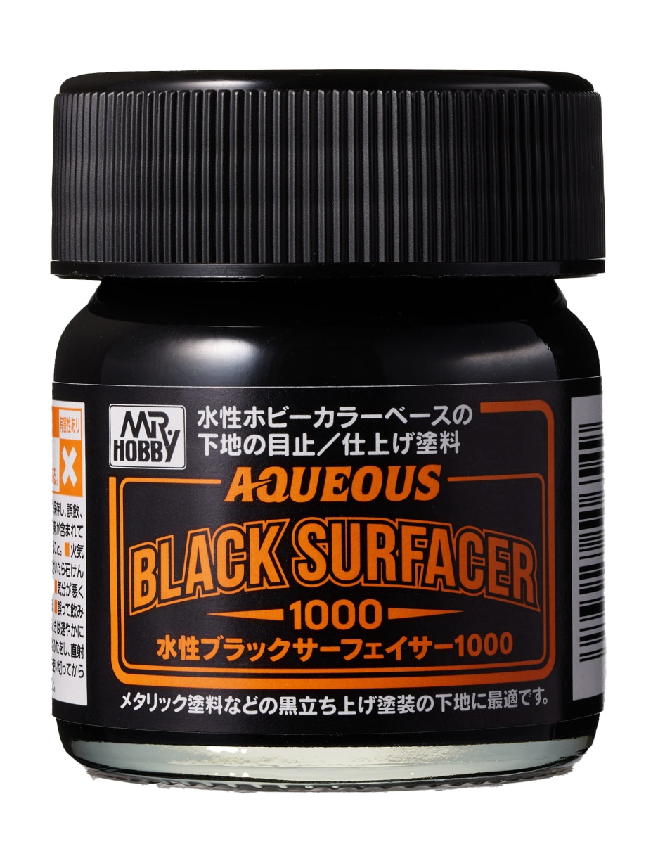 Zdjęcie dodatkowe produktu Mr. Hobby HSF-03 Aqueous Black Surfacer 1000 farba 40ml