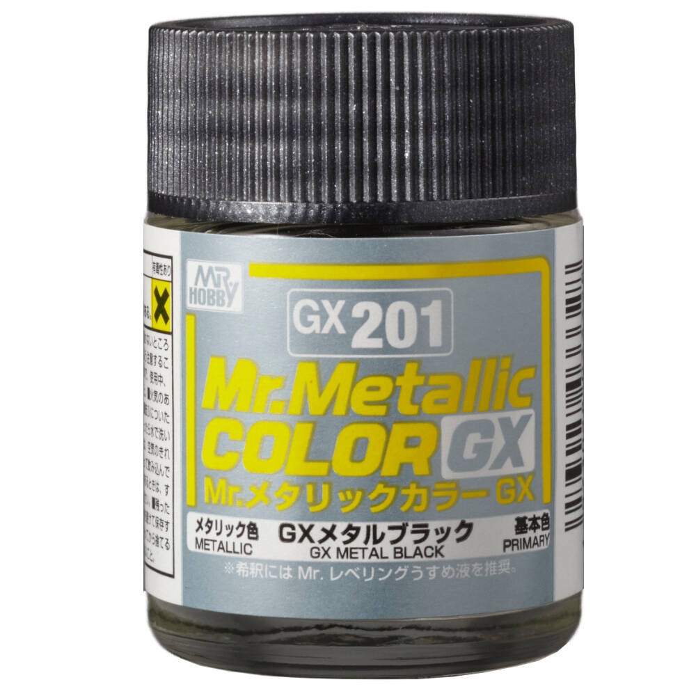 Zdjęcie główne produktu Mr. Hobby GX-201 GX Metal Black Mr. Metallic Color GX201