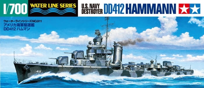 Zdjęcie główne produktu DD412 Hammann US Navy Destroyer 1:700 Tamiya 31911