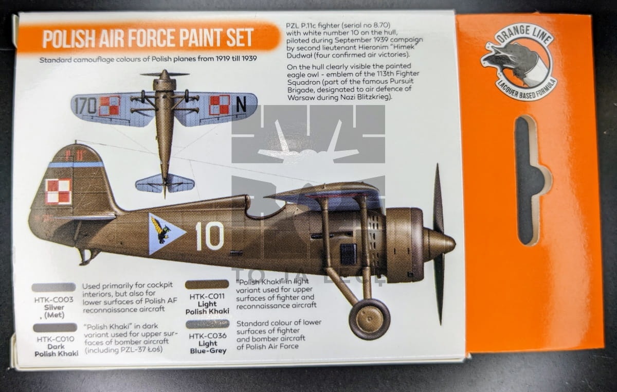 Zdjęcie dodatkowe produktu Zestaw farb Polish Air Force (4szt) Hataka CS01