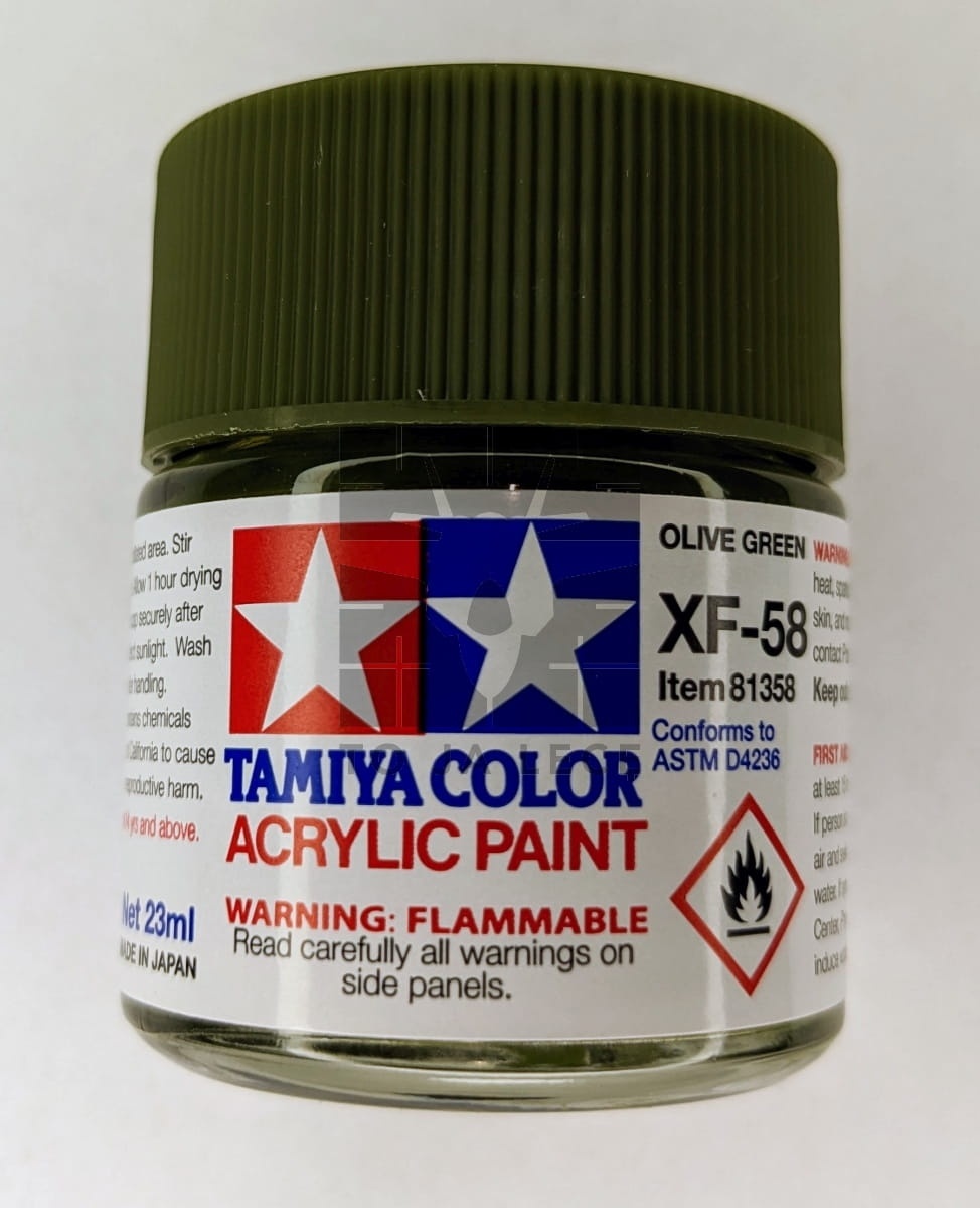 Zdjęcie dodatkowe produktu Tamiya 81358 XF-58 Olive Green Farba 23ml XF58 Acrylic