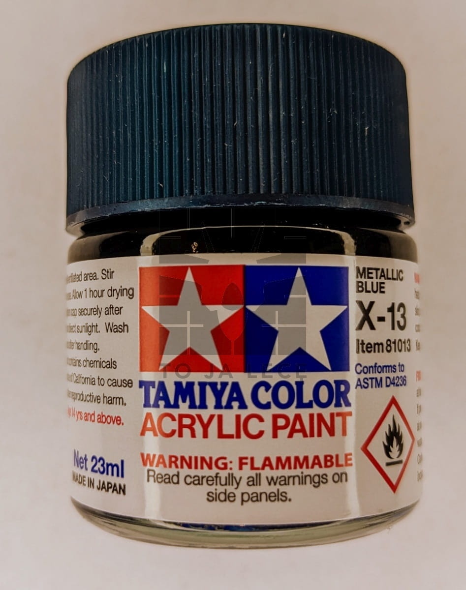 Zdjęcie dodatkowe produktu Tamiya 81013 X-13 Metallic Blue Farba 23ml X13 Acrylic