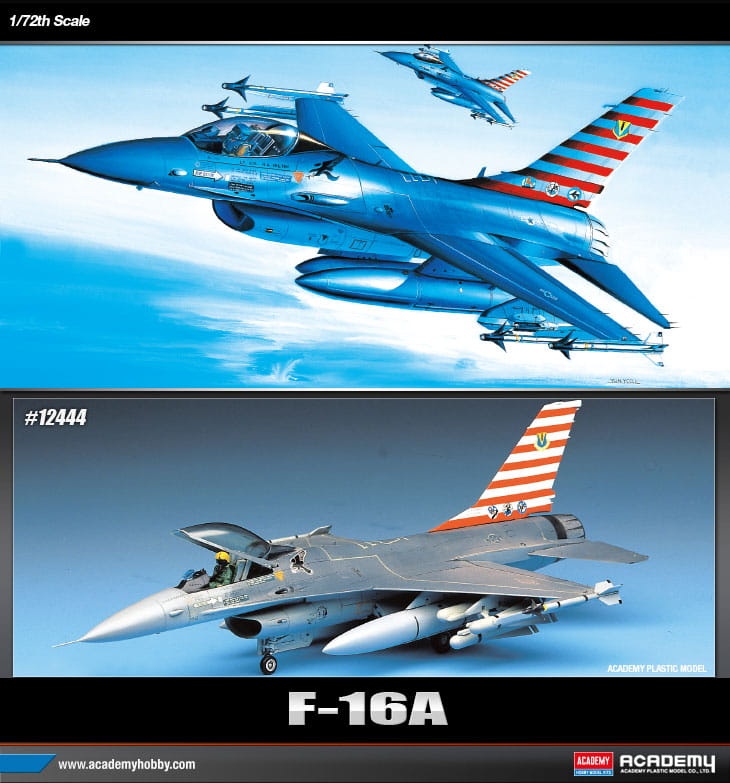 Zdjęcie dodatkowe produktu F-16A Fighting Falcon 1:72 Academy 12444