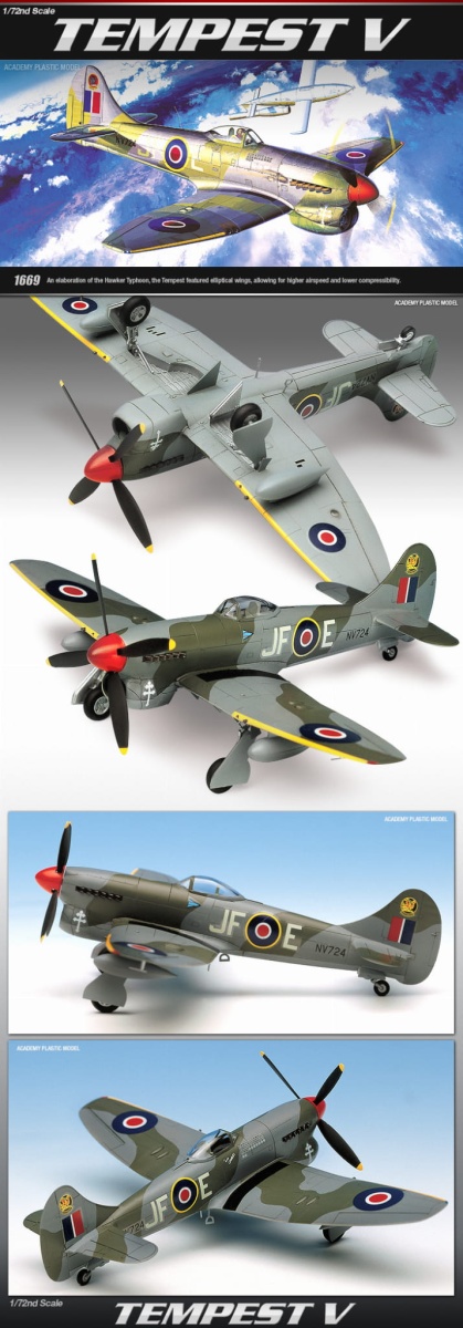 Zdjęcie dodatkowe produktu Hawker Tempest V 1:72 Academy 12466