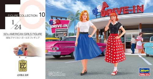 Figurki 50's American Girls Figure 1:24 Hasegawa FC10
