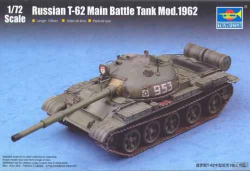 T-62 (Mod.1962 Russian Main Battle Tank) 1:72 Trumpeter 07146