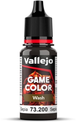 Vallejo 73200 Sepia Wash Game Wash Farba
