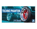 Zdjęcie główne produktu Felgi TECHNO-PHANTOM 14inch 1:24 Aoshima 053249
