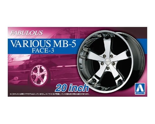Felgi Fabulous Various MB-5 Face-3 20inch 1:24 Aoshima 054253