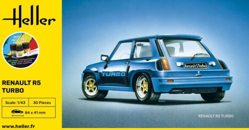 Renault R5 Turbo Starter Kit 1:43 Heller 56150