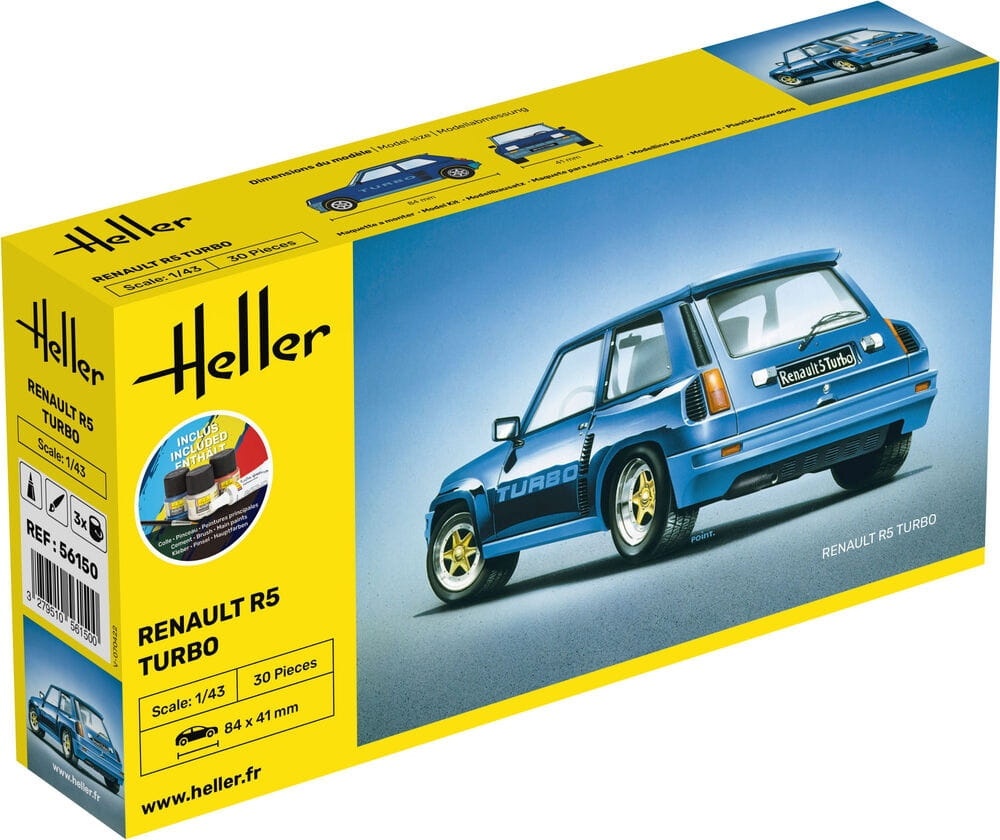 Zdjęcie dodatkowe produktu Renault R5 Turbo Starter Kit 1:43 Heller 56150