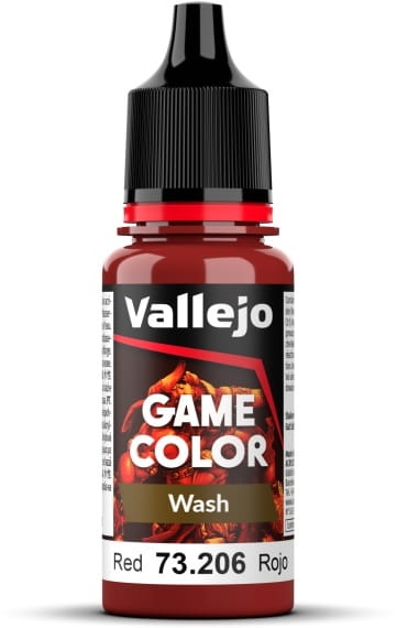 Zdjęcie główne produktu Vallejo 73206 Red Wash Game Wash Farba