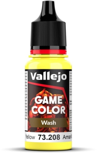Vallejo 73208 Yellow Wash Game Wash Farba