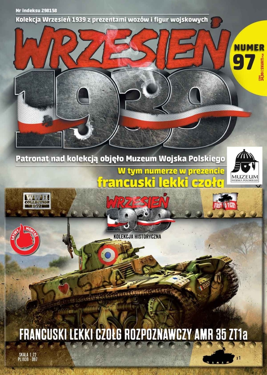 Zdjęcie dodatkowe produktu Francuski czołg rozpoznawczy AMR35 ZT 1a 1:72 First To Fight PL097