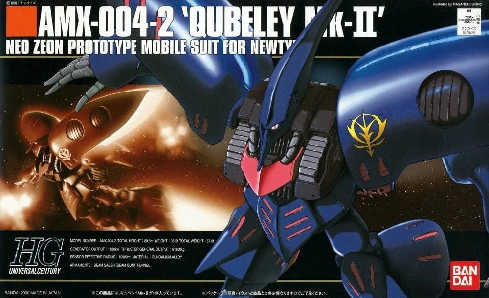 Zdjęcie dodatkowe produktu Gunpla AMX-004-2 Qubeley Mk-II HGUC 1:144