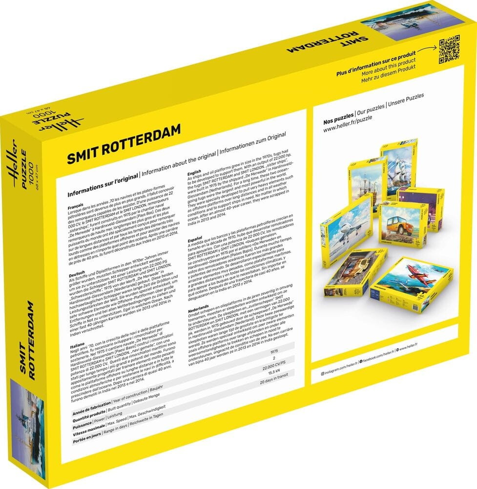 Zdjęcie dodatkowe produktu Puzzle 1000 Smit Rotterdam (Heller 20620)