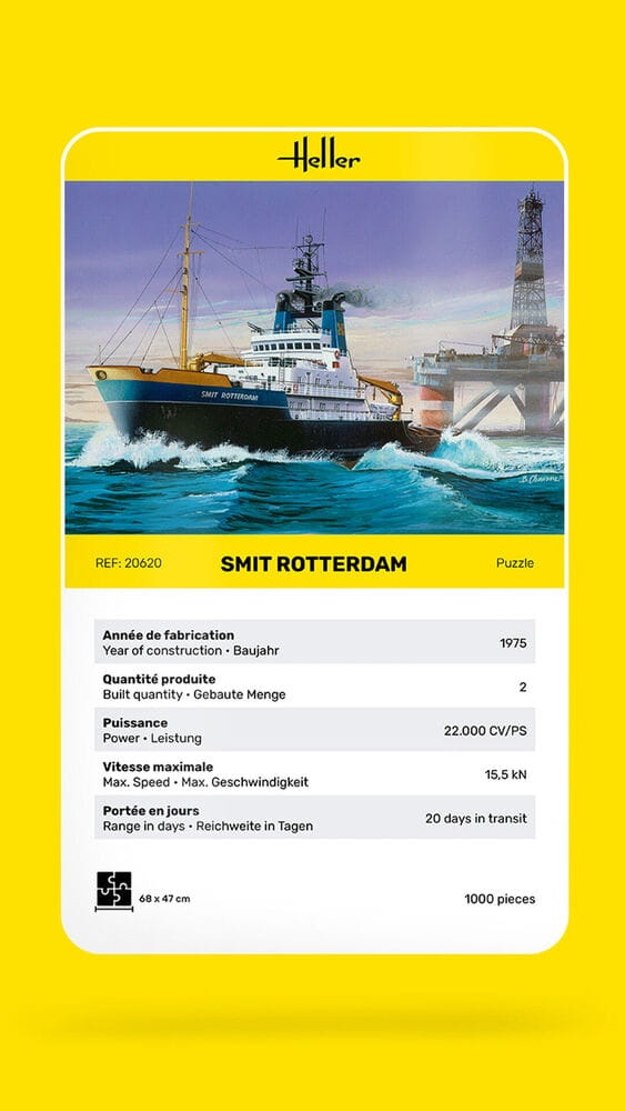 Zdjęcie dodatkowe produktu Puzzle 1000 Smit Rotterdam (Heller 20620)