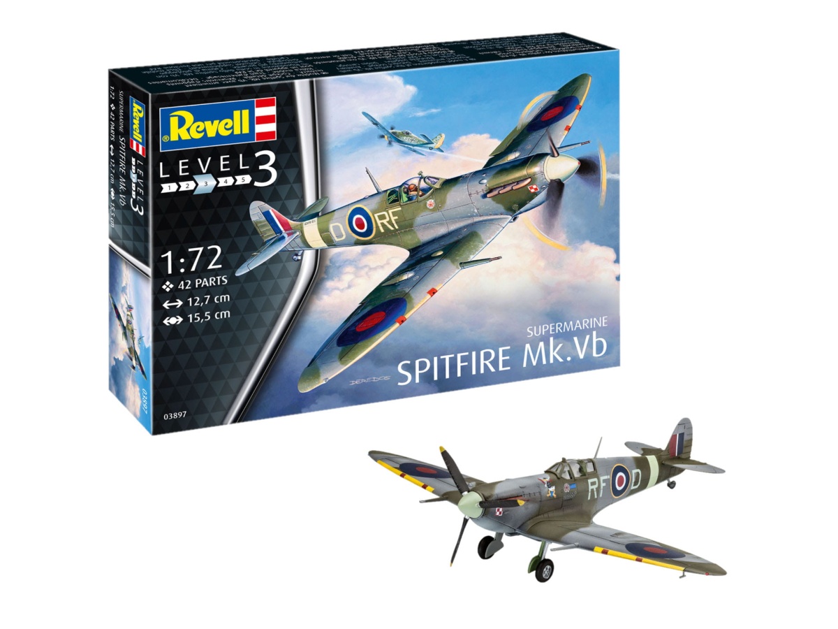 Zdjęcie główne produktu Supermarine Spitfire Mk.Vb 1:72 Revell 03897