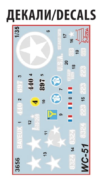 Zdjęcie dodatkowe produktu Dodge WC-51 BEEP (3/4T) 1:35 Zvezda 3656