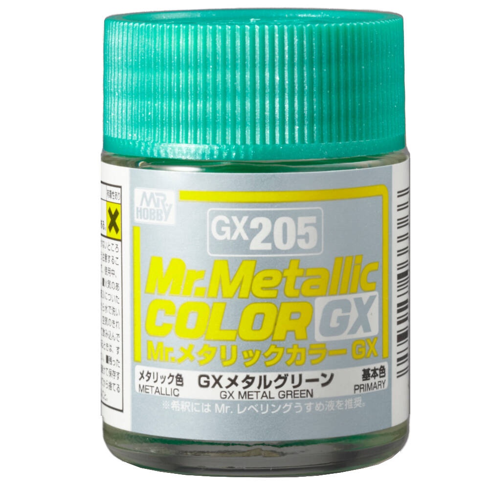 Zdjęcie główne produktu Mr. Hobby GX-205 GX Metal Green (18ml) Mr. Metallic Color GX205