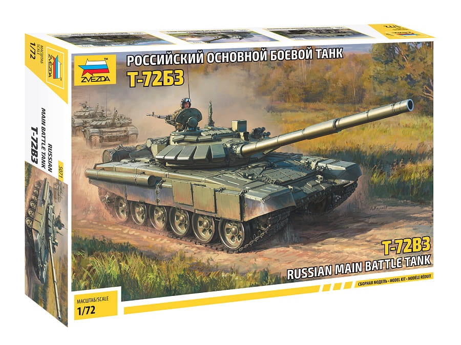 Zdjęcie główne produktu T-72B3 Czołg rosyjski podstawowy 1:72 Zvezda 5071